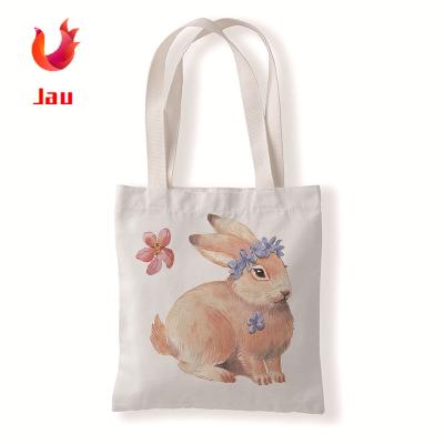 China Durable 100% RFID Organic Cotton Tote Bags Canvas /Cotton Shopping Tote Bags WhiteHandbags With Printing for sale