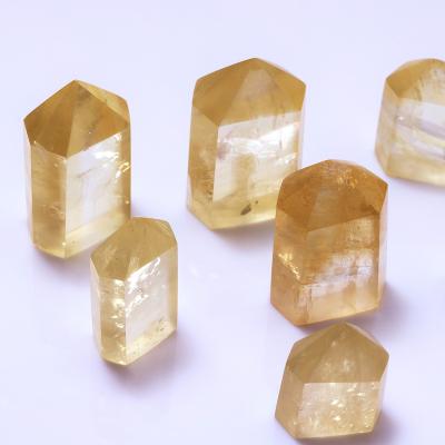 China High Quality Yellow Tower Crystal Wand Point Healing Energy Stones Wholesale China Supplier for sale