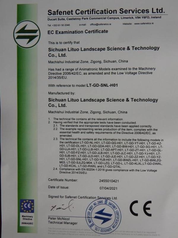 CE - Sichuan Lituo Landscape Science & Technology Co., Ltd.