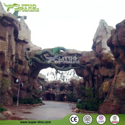 China Giant Landscape Artificial Fiberglass Rock Park Gate GRC Model LT-BB-BJ-H9 for sale