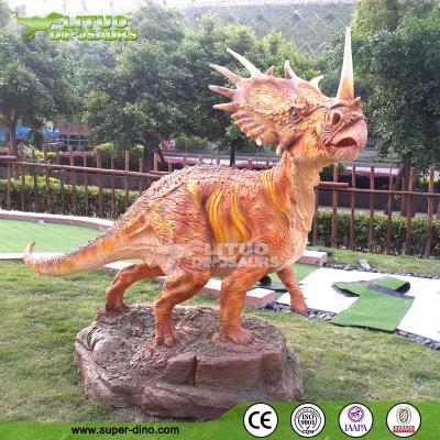 China Styracosaurus Dinosaur Display Theme Park Sculpture For Dinosaur Park LT-BB-JLBDS-H3 for sale