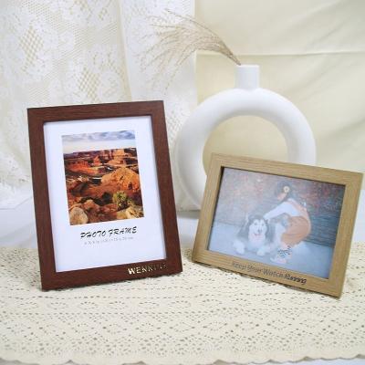 China Modern Simplicity 5 6 7 8 10 Inch Wall Hanging A4 Seal Logo Table Picture Frame for sale