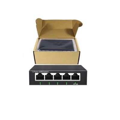 China POE Fiber Optic Ethernet Network Switch Gigabit Switch 5 Port Unmanaged for sale