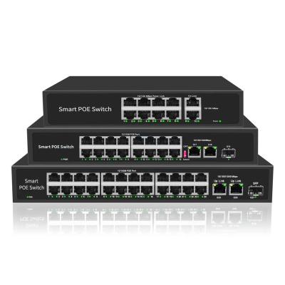 China High Quality Power Supply Reverse Ethernet Power Plant Switch LACP 8port Poe Smart Switch For IP Camera for sale