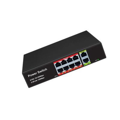 China LACP Factory Business Poe Switch 8 Ports 10/100m Network Ethernet Redundant Poe 90w 120w Power Supply for sale