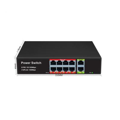 China LACP China Factory Wholesale Poe Switch 4 8 16 24 10/100m Port Ethernet Fiber Switches for sale