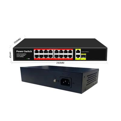 China LACP China Factory Wholesale 48v Gigabit Ethernet Switch 8 16 24 32 Poe+ Port L2 Fiber SFP Uplink Poe Switch For IP Camera, IP Phone for sale