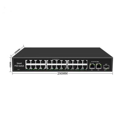 China Passive LACP Network Poe Switch For Poe Nvr Poe Camera CCTV System 16 Port 24 Port for sale