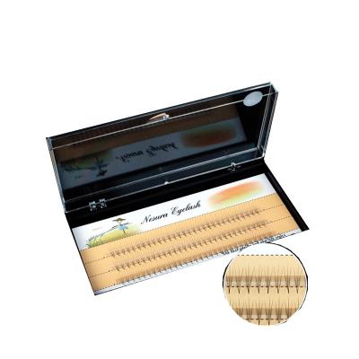 China 60pcs Natural Long Individual Lashes Fake False Eyelashes Graft Russian Long Eyelash Extension Volume Eyelash Extension for sale