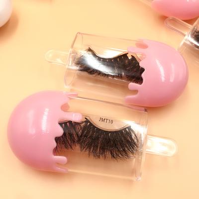 China Hot Selling Eyelash Vendor Private Label Eyelash Boxes Natural Soft Eyelash 25mm 5d Mink Eyelashes Wholesale Fluffy Mink for sale