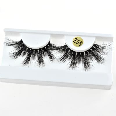 China Long True Natural Siberian Mink Cruelty Free From Wholesale 100% 25mm 5D Mink Eyelashes for sale