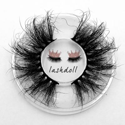 China Deeply 2020 hot selling 8D mink eyelashes 3d mink eyelashes 25mm mink eyelashes fluffy series for sale