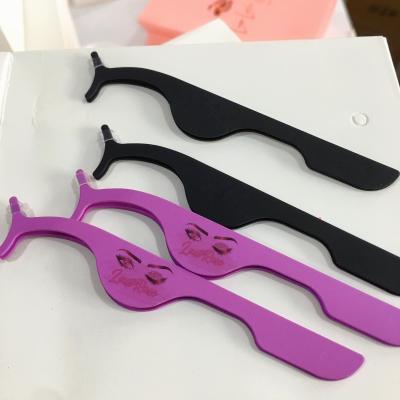 China Wholesale Eyelash Tweezers Eyelash Maker Eyelash Tweezers False Eyelash Tool Luxury Eyelash Applicator for sale