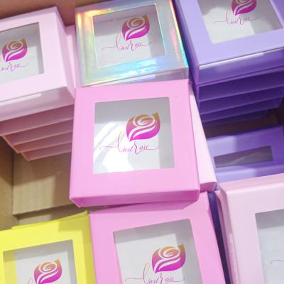 China Can use OEM private label 30times own brand eyelashes wholesale package wick box custom eyelash packaging box for sale