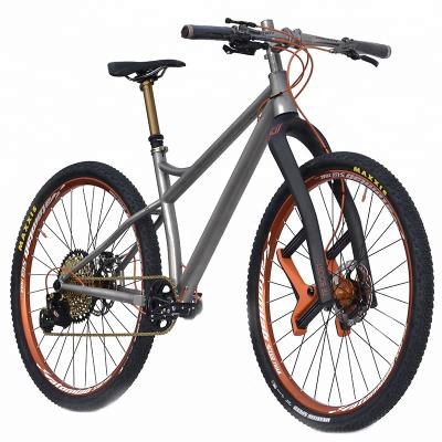 China Wholesale customized popular super light mtb 650B titanium tapered headtube TR mtb 650B frame XX1 disc brake BOOST fork mountain bike frame for sale