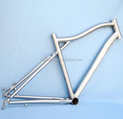 China Standard 1-1/8” Integrated Titanium Headtube Frame with PM Brake. for sale