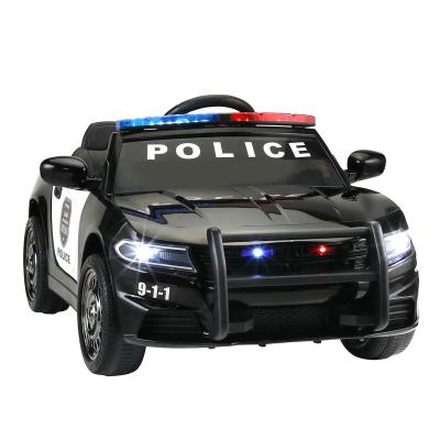 China Ride on Toy 6V Kids Ride on Police Car, Electric RC Vehicle Toy with Spring Suspension, MP3, Horn, Siren Flashing Light for sale