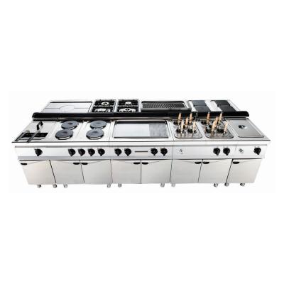 China Commercial Hotel Food Western Kitchen Combination Stove for sale