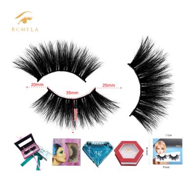 China 25mm Light And Soft Mink Eyelashes Wholesale Handmade Lashes 3d Mink Eyelash With Customized Box for sale