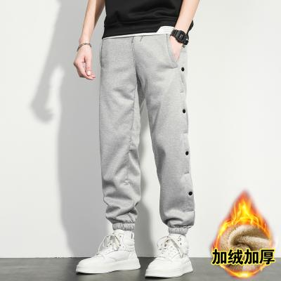 China New Coming Winter Anti-wrinkle Plush Loose Fleece Casual Loose Men's Pants Warm Pants Loose Men Sportswear Tracksuit for sale