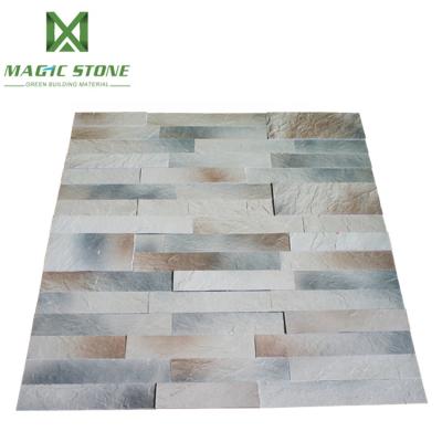 China DIY Bendable Striped Stone MCM Clay Self Stick Flexible Wall Tile For Fireproof And Waterproof TV Background Interior Wall Decoration for sale