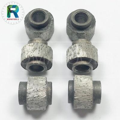 China Quickly Cutting 11.5mm Sintered Diamond Beads For Stone And Concrete Cutting China ROMATOOLS High Quality for sale