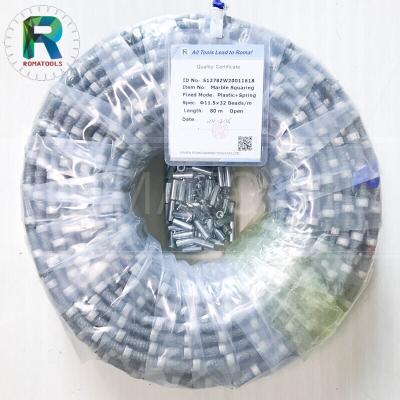 China Fast Cutting 11.5mm Marble Quarry Diamond Wire Saw Rope For Marble Cutting China Romatools Quarry High Quality for sale