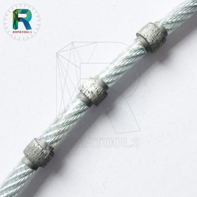 China Quick Cut 8.8mm Diamond Wire Diamond Rope For Granite Cutting Trimming High Efficiency for sale