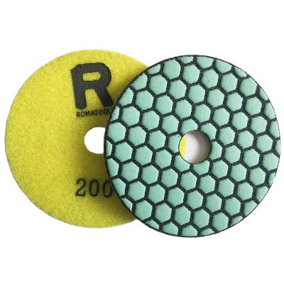 China High Efficiency Use Super Flexible Dry Polishing Pads For Granite Marble Quartz for sale