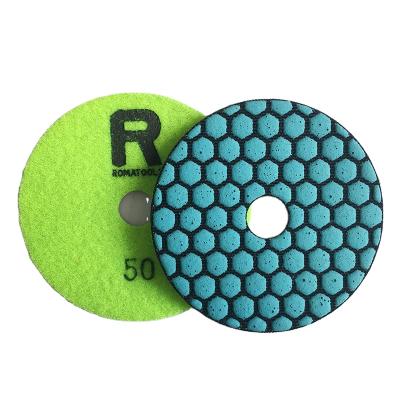 China High Efficiency Dry Use Flexible Polishing Pads For Romatools Granite Quartz Marble High Quality For USA Market for sale