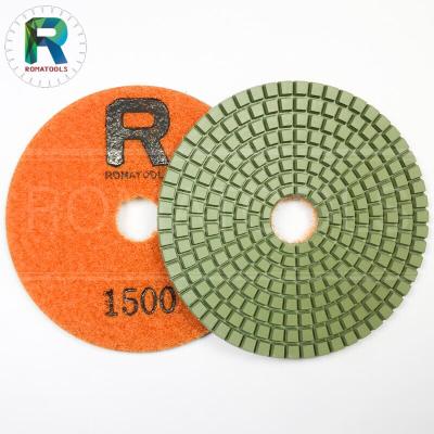 China High Efficiency Wet Granite Polishing Pad High Efficiency 100mm Diamond Marble Polishing Pad for sale