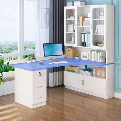 China Wholesale Customized Fashionable Extendable Nordic Style Computer Desk Shelf Apartment Dormitory Office Desk for sale