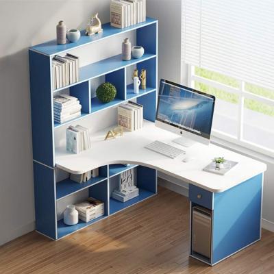 China Hot Selling Cheap Desk Extendable With Shelf High Quality Wooden Desk Learning Computer Desk for sale