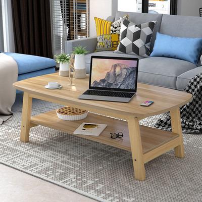 China Multifunctional Modern Double Deck Table With Oblique Leg For Living Room Pine Wood Furniture for sale