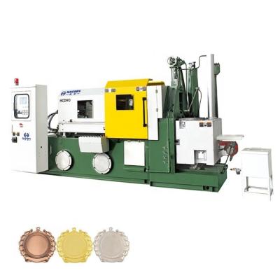 China Construction worksÂ   Haicen Zinc Alloy New Metal Medal Hot Room Horizontal Type Die Casting Machine for sale