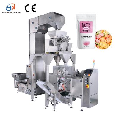 China Food Premade Bag Zipper Zipper Pouch Packing Machine, Grain Candy Vertical Mini Doypack Filling Machine for sale