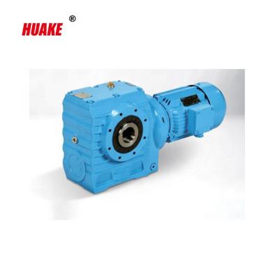 China Hot sale high quality S series gear motor helical geared reducer for hotels for sale