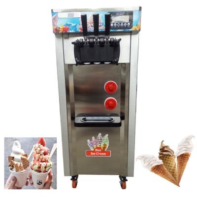 China Small mini snack factory portable full automatic industrial gelato industrial milk cone soft ice cream making machine for shops sale for sale