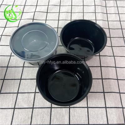 China 450ml Disposable Plastic Food Tray Corn Strach Biodegradable Food Container Takeaway Food Container for sale