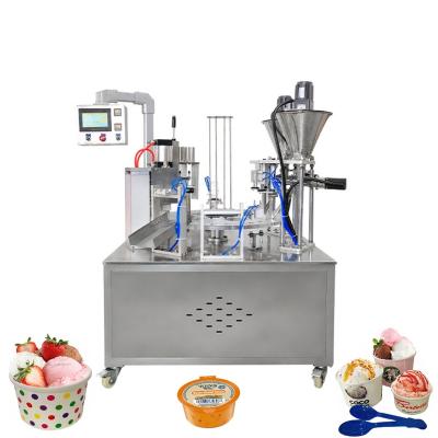 China Best Food Price Stainless Steel Automatic Filling Machine For Automatic Ice Cream Calippo Gelato Ice Cream Cup Filling Machine for sale