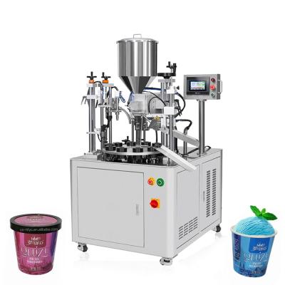 China Automatic Ice Cream Machine Food Jelly Yogurt Commercial Filling Ice Cream Container Filling Machine for sale