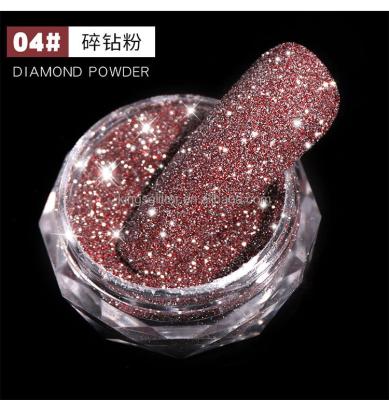 China Christamas Cosmetic Home Decoration Grade Diamond Powder For Eyeshadow 10g Bronze Set Popular Color Nails And Face Super Diamond Glitter Silver Glitter for sale