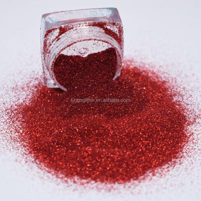 China 2021 American Red Bling Spot Polyester Glitter Powder New 1/128 American Red Glitter Beauty And Nail Crafts Special Metallic Glitter for sale