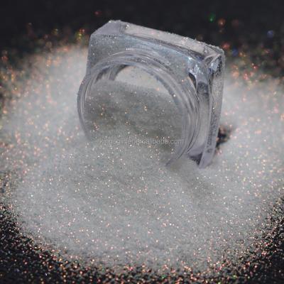 China Wholesale PET Opal Glitter1/128 Iridescent Fine Powder Suitable For Leather Craft And Nail Beauty Makeup Art for sale