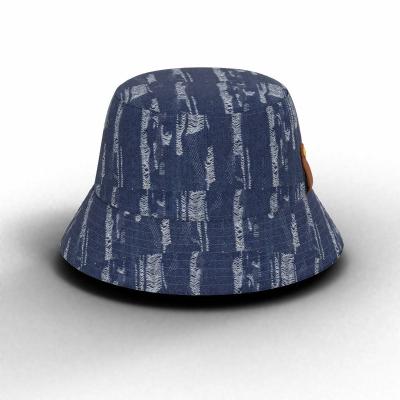 China European and American Plain Blue Reversible Cotton Bucket Hats Factory Supply Factory Supply Custom Style Bucket Hat for sale