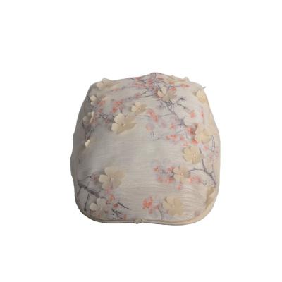 China Fashional Cute White Color Lace Newsboy Ivy Hat Womans Gatsby Cap Silk Hat for sale