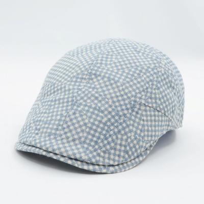 China Wholesale fashion checked thin fabric ivy hat newsboy hat casual summer ivy hats for sale