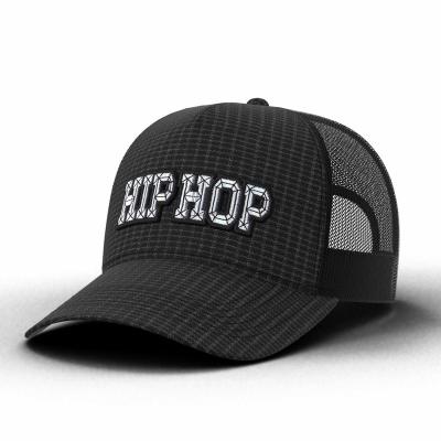 China JOINT Professional Vintage Design Black Trucker Cap Custom Embroidery Luxury Trucker Hats for sale