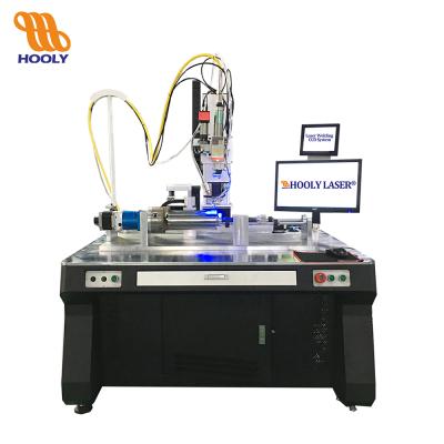 China Hotels Hooly Metal 4 Axis Laser Welder Automatic Laser Welding Fiber Optic Machine for sale