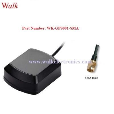 China Waterproof Outdoor Magnetic Mount Gps Car Use High Gain Antenna WK-GPS001-SMA for sale